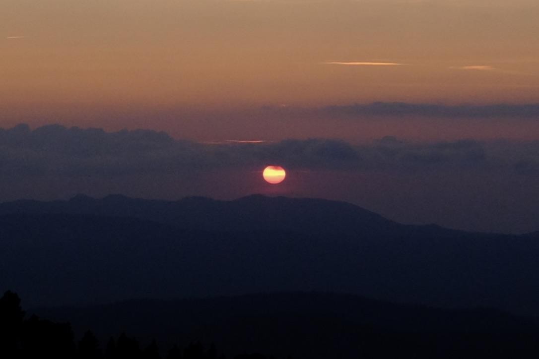 Coucher de soleil de fou !