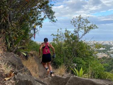 Trail dans l&apos;après-midi