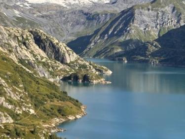 Le cheval blanc depuis le lac d’emosson