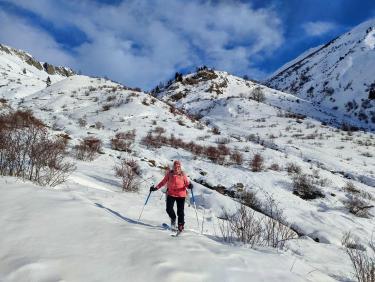 Ski avec le cougnate 