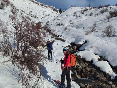 Ski avec le cougnate 