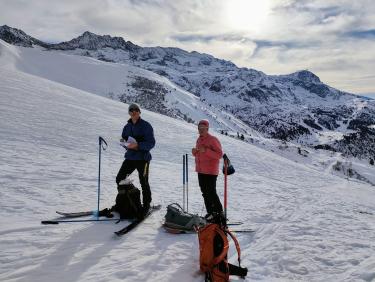 Ski avec le cougnate 