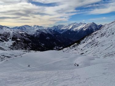 Ski avec le cougnate 