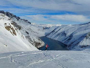 Ski avec le cougnate 