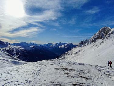 Ski avec le cougnate 