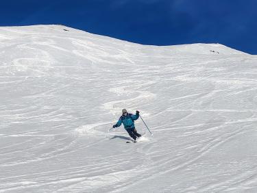 Ski avec le cougnate 