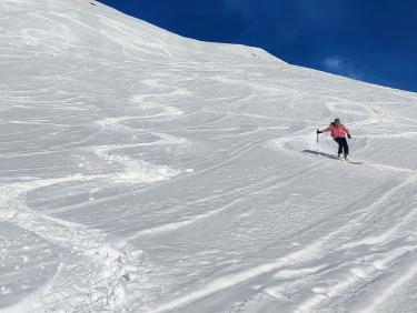 Ski avec le cougnate 