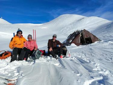 Ski avec le cougnate 