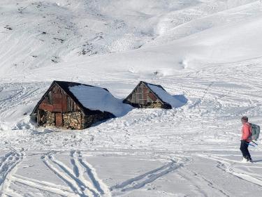 Ski avec le cougnate 