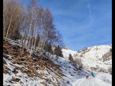 Ski avec le cougnate 