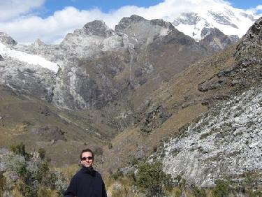 Steven devant le Mont Huascaran