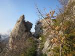 passage dans les rochers