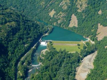 Le premier barrage français sur la Garonne