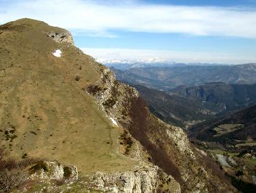 Le Veyou (versant sud) vu de Roche Rousse.