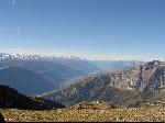 Vue sur la Rinderhütte et la vallée du Rhône