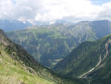 Val Ferret Suisse depuis la combe de Saleina
