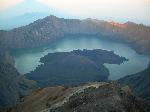 Le cratere du volcan (Gunung Rinjani)