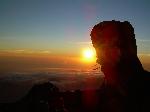 leve de soleil du sommet du Gunung Rinjani