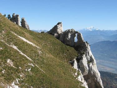 Aiguille à l&apos;Arche & Mt Blanc