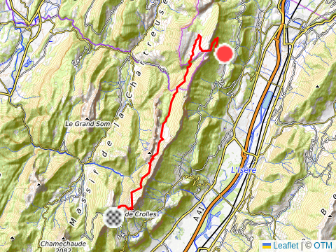 Sortie du Col du Coq à Sainte Marie du Mont