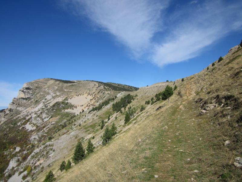 sous le plateau de la cabane