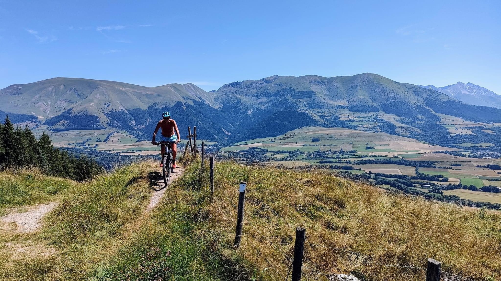 VTT au soleil